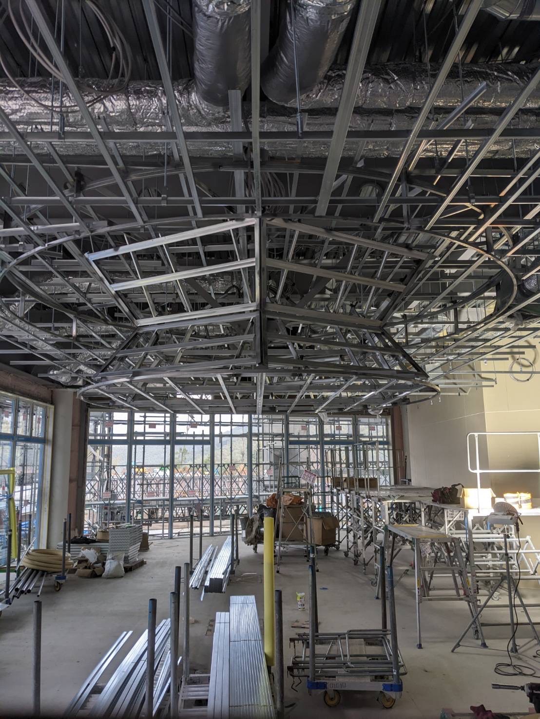 数山創建 施工現場